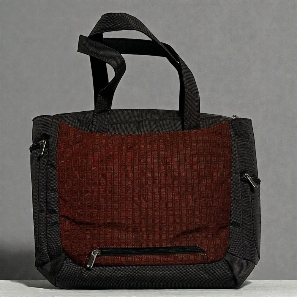 REI Inside Passage Accessory Tote Insulated Padded Tote Bag Maroon Gray 16